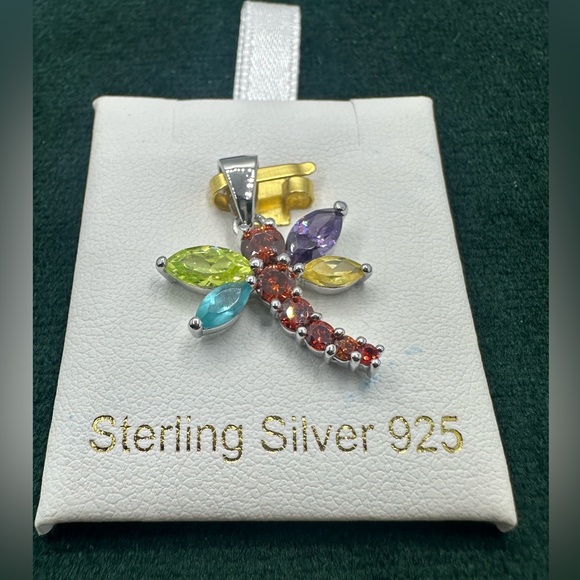 925 Sterling Silver Jewelry - Sterling Silver Dragonfly Pendant